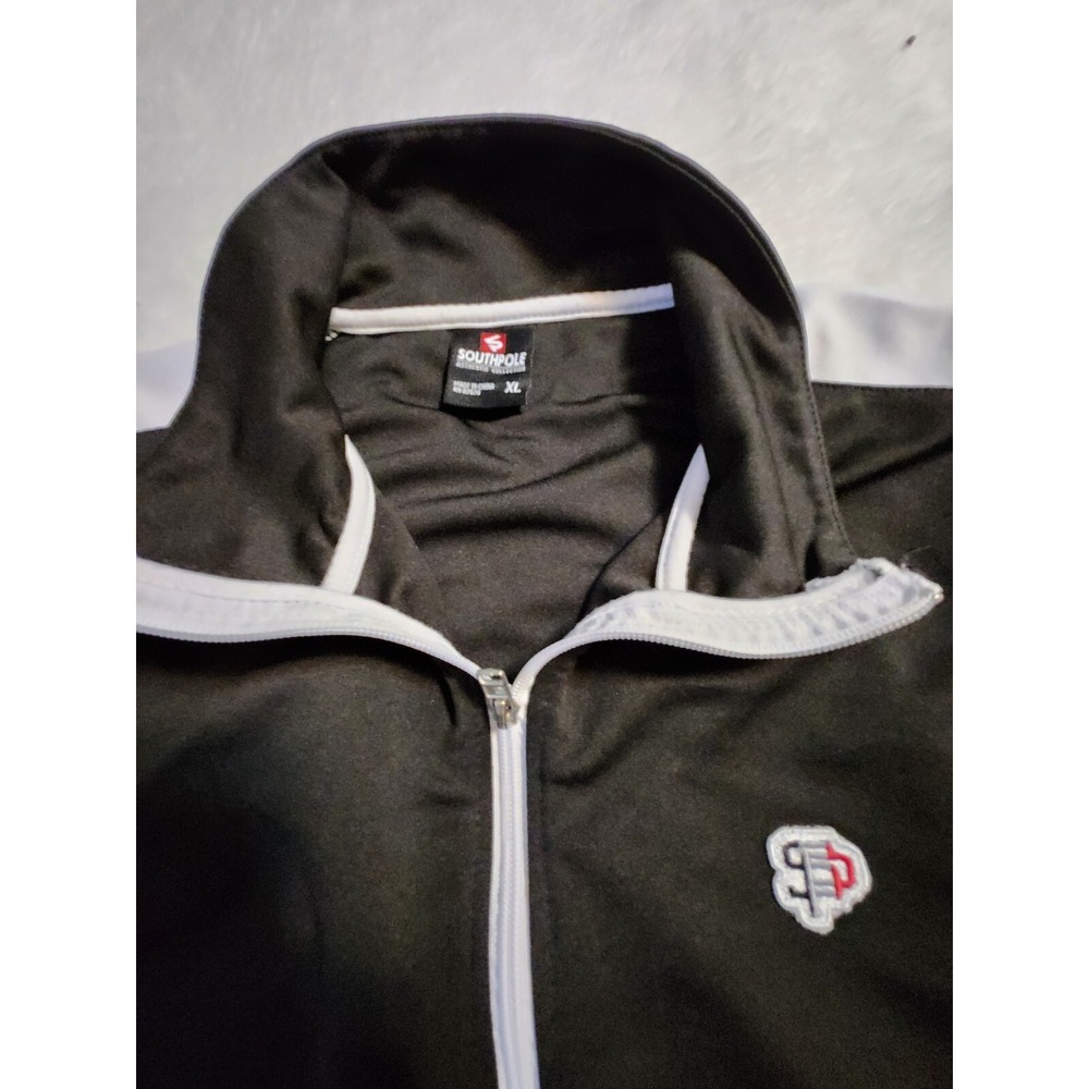Southpole Track Jacket Adult XL Black White Full Zip